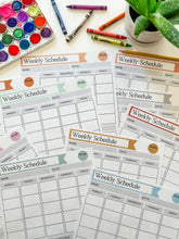 Load image into Gallery viewer, Weekly Schedule Template