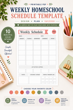 Load image into Gallery viewer, Weekly Schedule Template