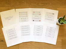 Load image into Gallery viewer, Magnetic Schedule: The Fall Schoolhouse