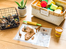 Load image into Gallery viewer, Early Learning Toolbox #7- Continent Play-Doh Mats & Matching