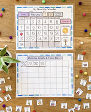 Load image into Gallery viewer, My Monthly Calendar (Blue Border)