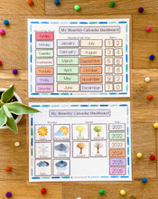 Load image into Gallery viewer, My Monthly Calendar (Blue Border)