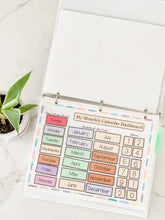 Load image into Gallery viewer, My Monthly Calendar (Pastel Border)