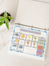 Load image into Gallery viewer, My Monthly Calendar (Blue Border)