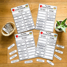 Load image into Gallery viewer, My Daily School Schedule Chart