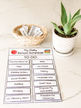 Load image into Gallery viewer, My Daily School Schedule Chart