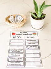 Load image into Gallery viewer, My Daily School Schedule Chart