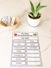 Load image into Gallery viewer, My Daily School Schedule Chart