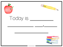 Load image into Gallery viewer, Date & Creative Writing- Back to School Theme