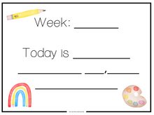 Load image into Gallery viewer, Date & Creative Writing- Back to School Theme