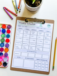 Weekly Schedule Template