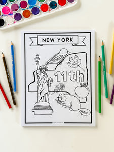 50 States Coloring Pages
