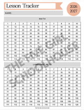Load image into Gallery viewer, Lesson Tracker | Math &amp; LA | 120 Lessons
