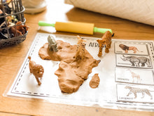 Load image into Gallery viewer, Early Learning Toolbox #7- Continent Play-Doh Mats &amp; Matching
