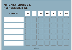 Chores & Responsibilities Chart- Daily & Morning