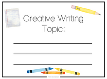 Load image into Gallery viewer, Date &amp; Creative Writing- Back to School Theme
